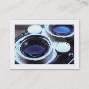 Vintage TLR Camera (Bordered) Business Card