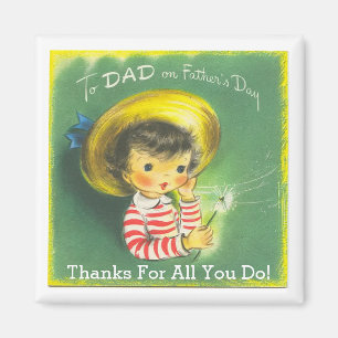 Vintage To Dad Magnet