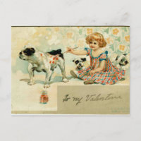 Vintage - To My Valentine Holiday Postcard