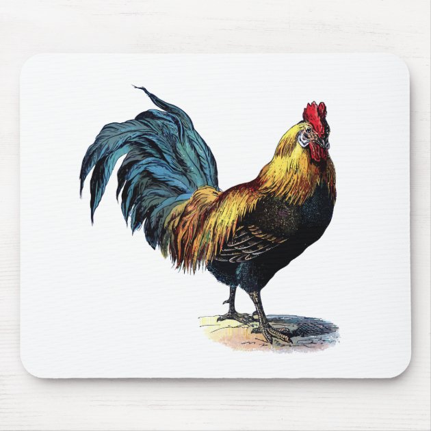 rooster mouse pad