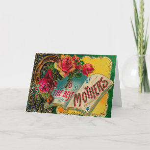 Vintage To the Best Mothers Mother's Day Greeting Card