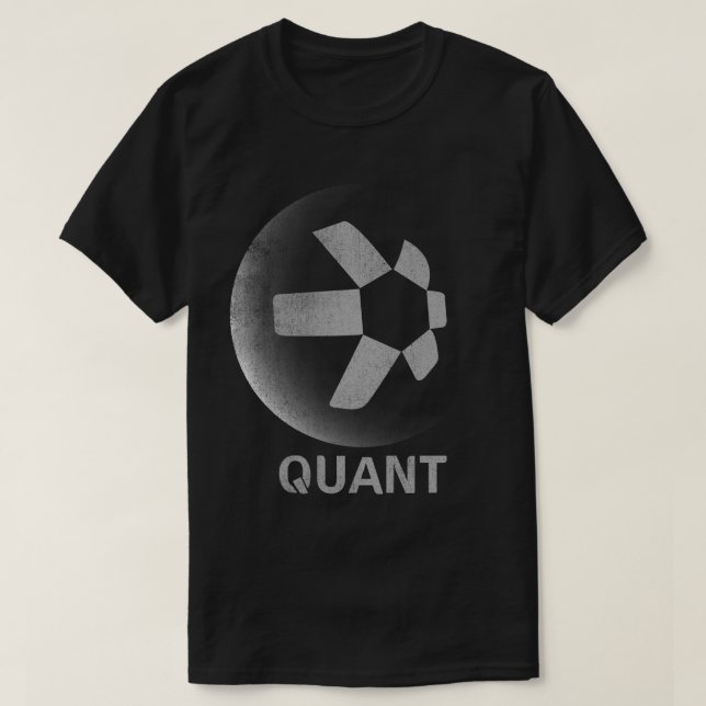 Vintage To The Moon Quant QNT Crypto Coin HODL T-Shirt (Design Front)
