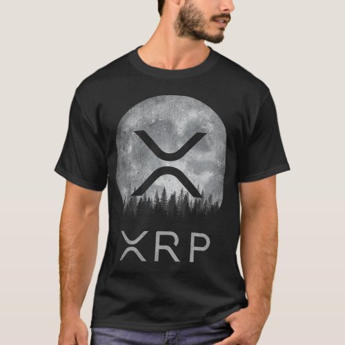 Vintage To The Moon Ripple XRP Crypto Coin HODL T_Shirt