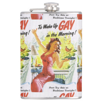 Vintage "To Wake Up Gay" Flask