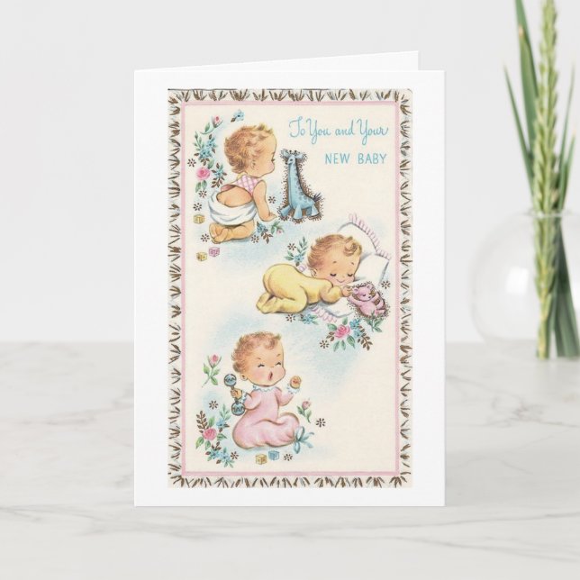 Vintage - To You & Your New Baby, Card (Front)