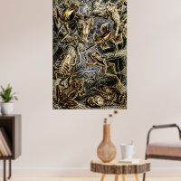Vintage Toads and Frogs by Ernst Haeckel Poster