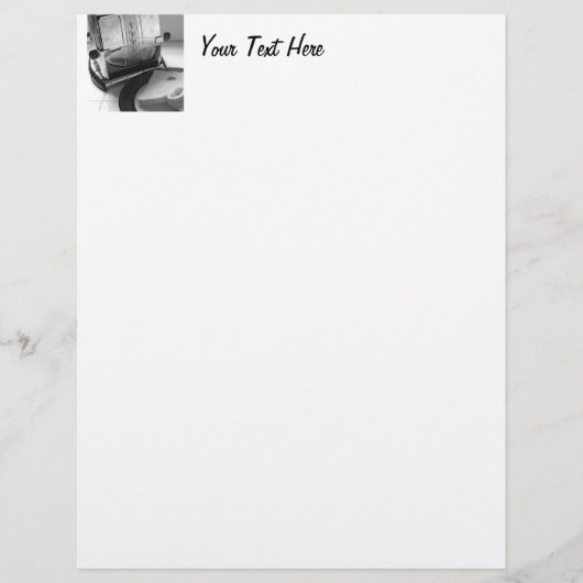 Vintage Toaster Kitchen Art Letterhead (Front)