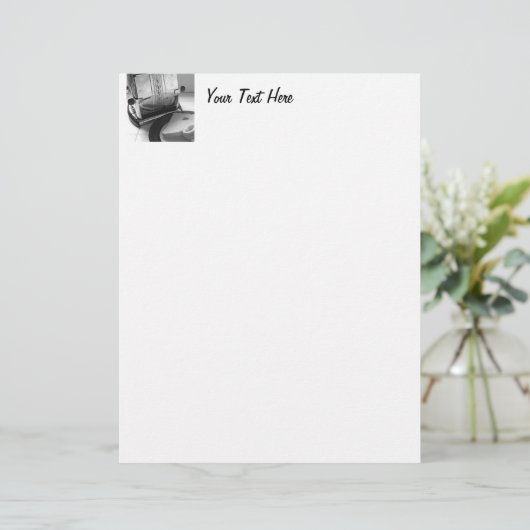 Vintage Toaster Kitchen Art Letterhead (Standing Front)