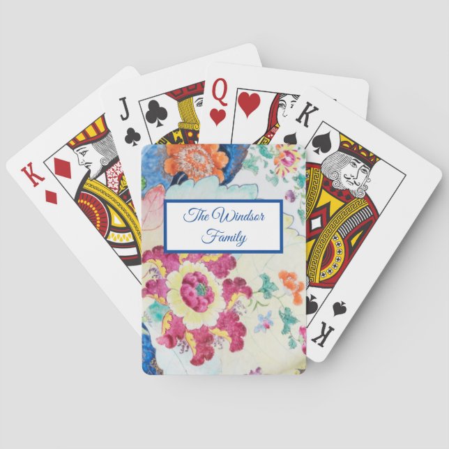 vintage Tobacco Leaf fancy Playing Cards (Back)