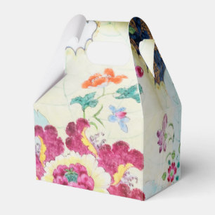 vintage Tobacco Leaf floral pattern Favor Boxes