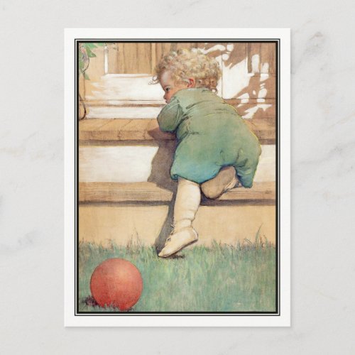 Vintage Toddler and Ball by Jessie Willcox Smith Postcard