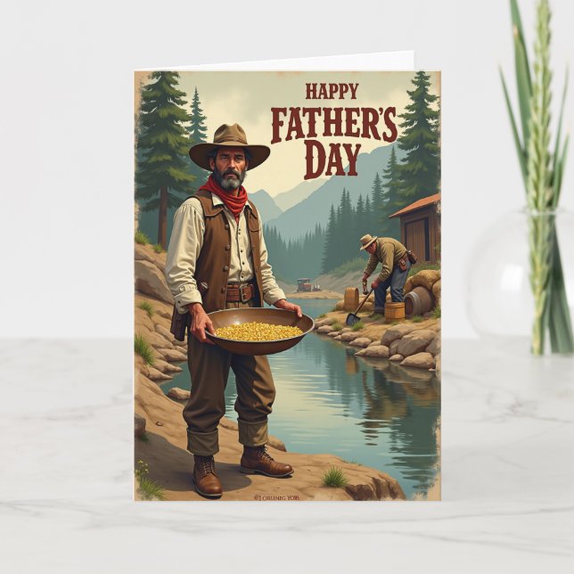 Vintage Toil Fathers Day Card (Front)