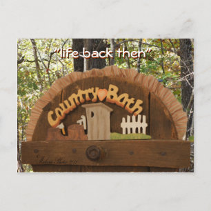 Vintage Toilet Lid "hole cover" Postcard-customize Postcard