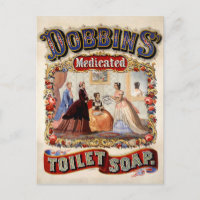 Vintage Toilet Soap Advertisement Postcard