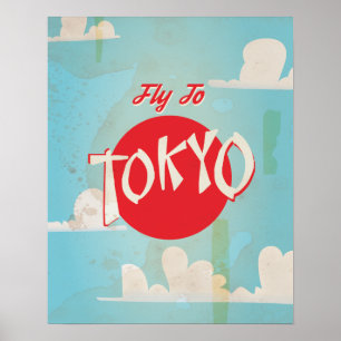 Vintage Tokyo, Japan Travel Posters