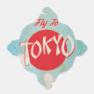 Vintage Tokyo, Japan Travel Posters Favor Boxes