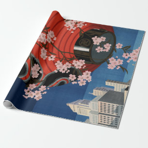 Vintage Tokyo Japan Travel Wrapping Paper