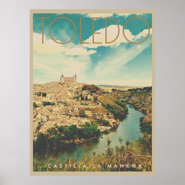 Vintage Toledo Travel Poster (Front)