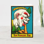 Vintage Tom Phoolery Clown Birthday Card<br><div class="desc">Custom restored,  high quality vintage clown image.</div>