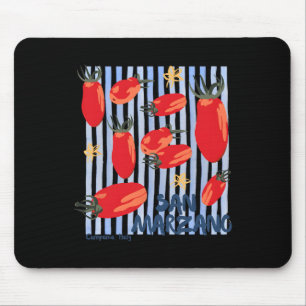 Vintage Tomato Italian Market Tomato Girl Summer Mouse Pad