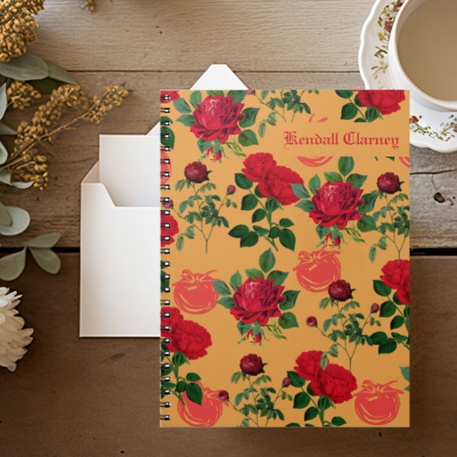 Vintage Tomato Pattern Notebook (Creator Uploaded)