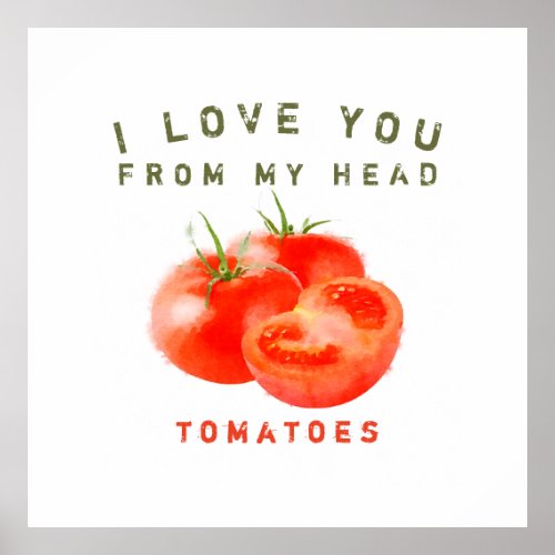 Vintage Tomato Quote Design _ Poster