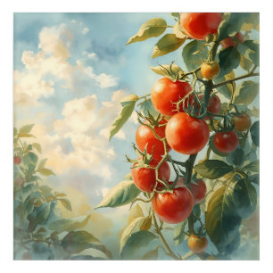Vintage Tomatoes on a Vine Acrylic Print
