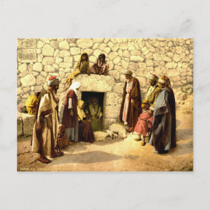 Vintage Tomb of Lazarus Bethany Israel 1890 Postcard