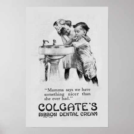 Vintage Toothpaste Poster