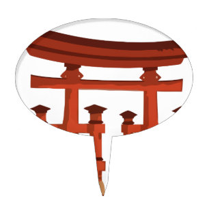 Vintage Torii Gate Cake Topper