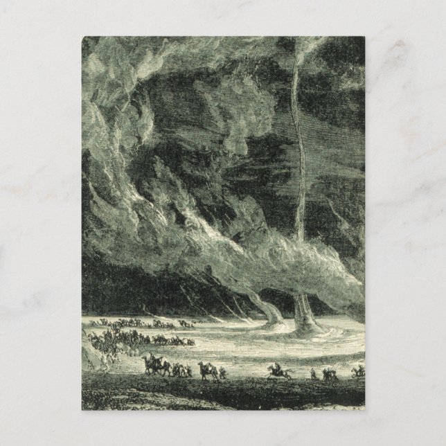 Vintage Tornado Postcard (Front)