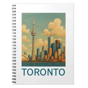Vintage Toronto Canada – CN Tower Skyline Notebook