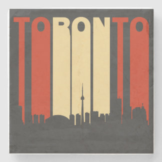 Vintage Toronto Cityscape Stone Coaster