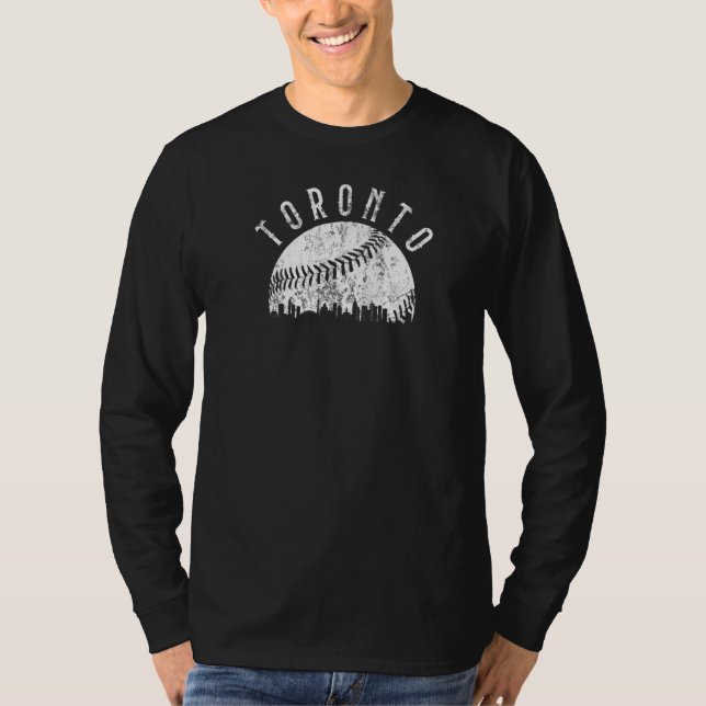 Vintage Toronto Ontario Skyline Apparel T-Shirt (Front)