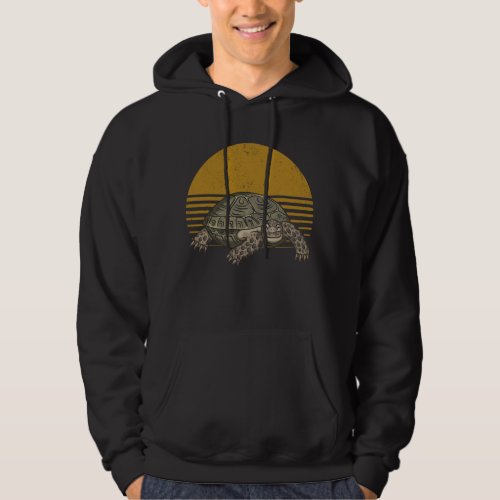 Vintage Tortoise Lover Retro Turtle Hoodie