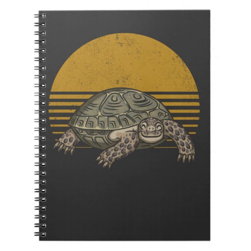 Vintage Tortoise Lover Retro Turtle Notebook