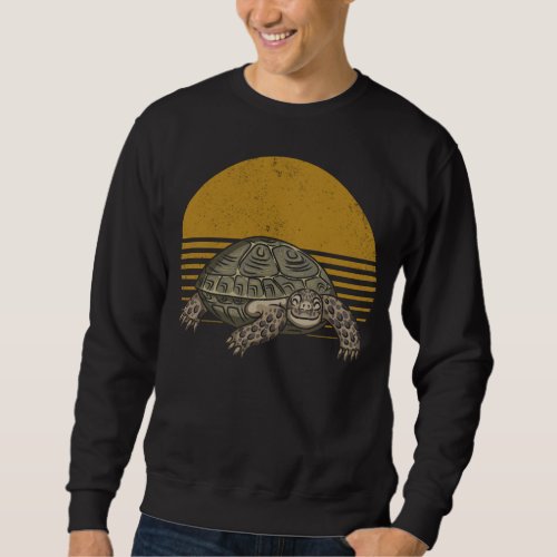 Vintage Tortoise Lover Retro Turtle Sweatshirt