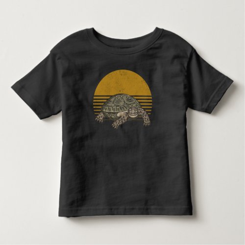 Vintage Tortoise Lover Retro Turtle Toddler T_shirt