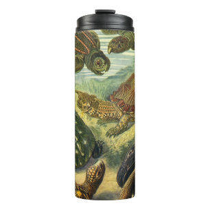 Vintage Tortoises and Sea Turtles by Ernst Haeckel Thermal Tumbler