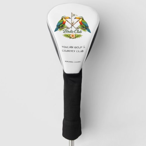 Vintage Toucan Birdie Club Personalized Golf Head Cover