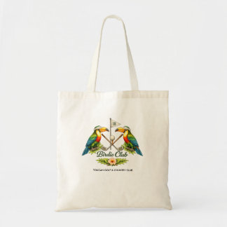 Vintage Toucan Birdie Club Personalized Golf Tote Bag
