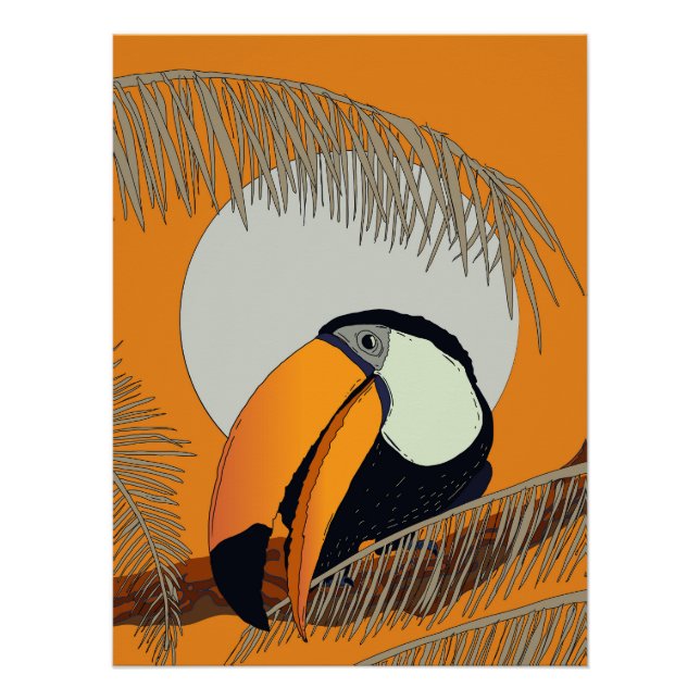 Vintage Toucan Poster (Front)