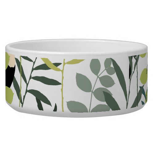 Vintage Toucans Green Leaves Pattern Bowl