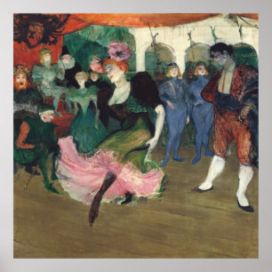 Vintage Toulouse-Lautrec French Can-Can Art Poster