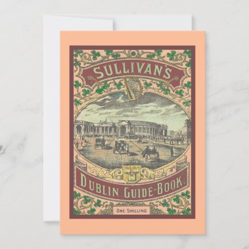 Vintage Tourist Guide to Dublin Ireland Travel   Card