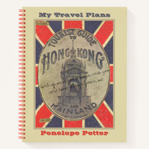 Vintage Tourist Guide to Hong Kong Travel Planner Notebook