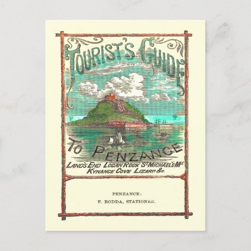 Vintage Tourist Guide to Penzance Travel  Postcard