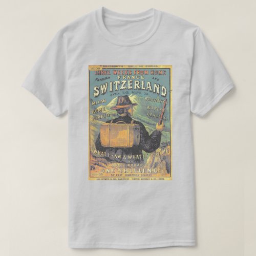 Vintage Tourist Guide to Switzerland Cover Art  T_Shirt