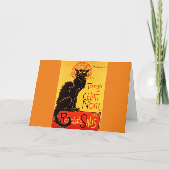 Vintage Tournee de Chat Noir Black Cat Announcement (Front)