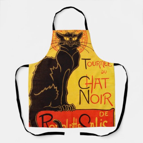Vintage Tournee de Chat Noir _ Black Cat Apron